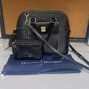 Dooney & Bourke Aubrey Black Satchel and Pouch Set